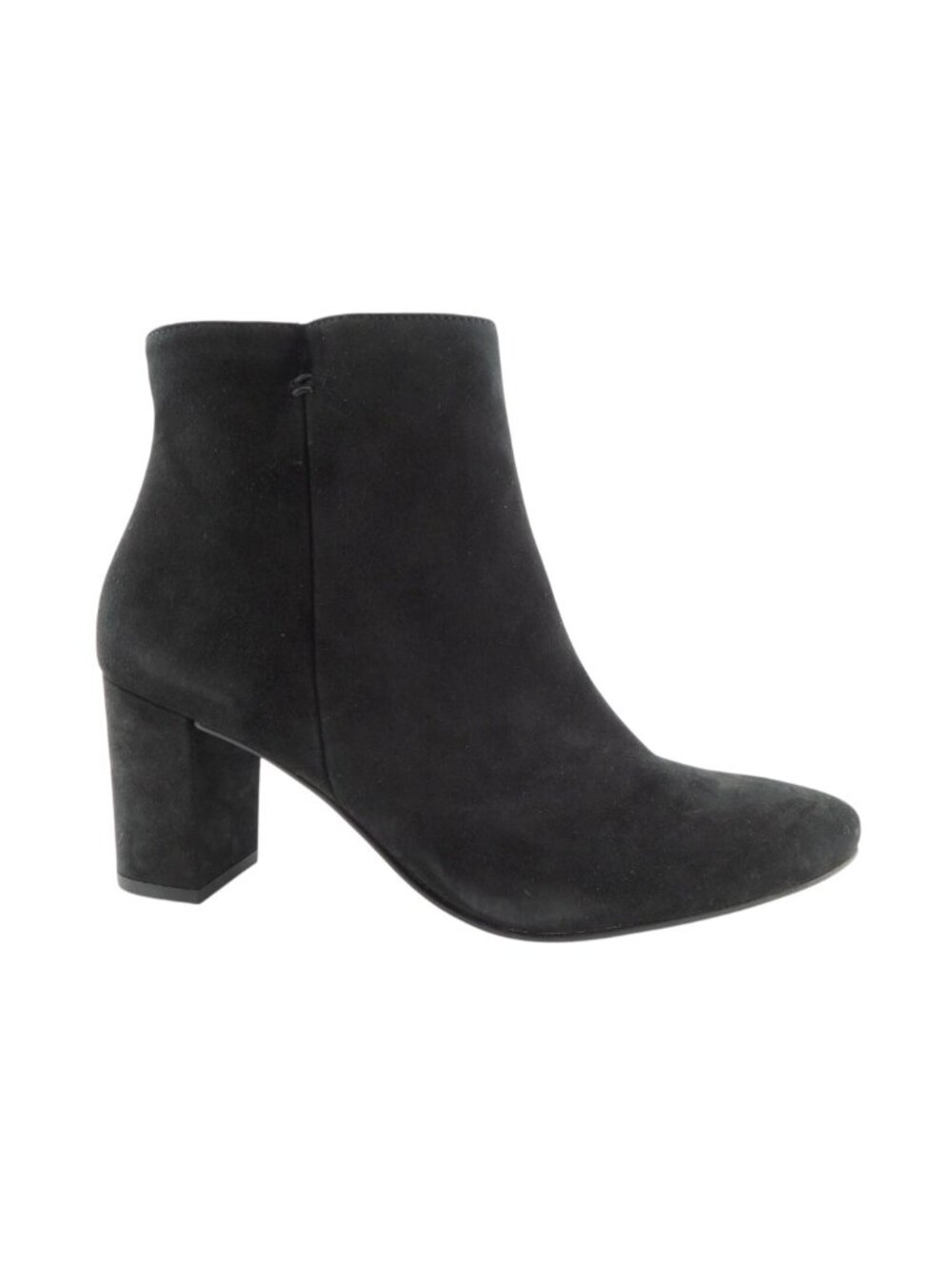 New PAUL GREEN Black Suede Leather Block Heel Ankle Boots UK6.5 / US9